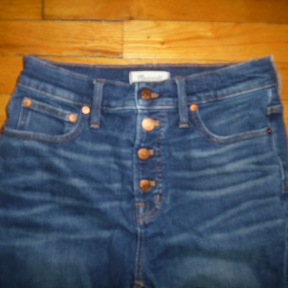 Madewell The Perfect Vintage Crop Jeans Button Fly Size 28 T - Picture 2 of 3